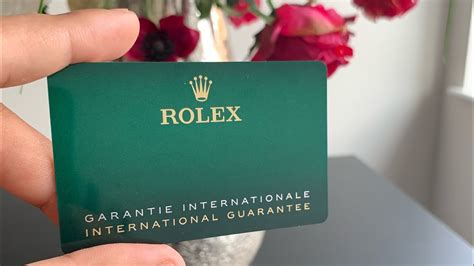 evoluzione garanzie rolex|rolex warranty card.